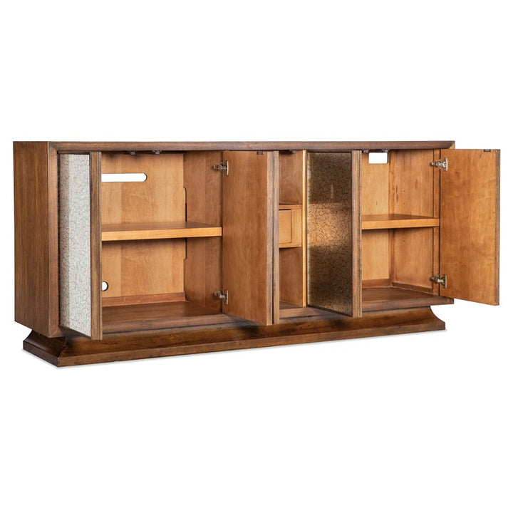 Melange - Lloyds Leopard Entertainment Credenza - Dark Brown