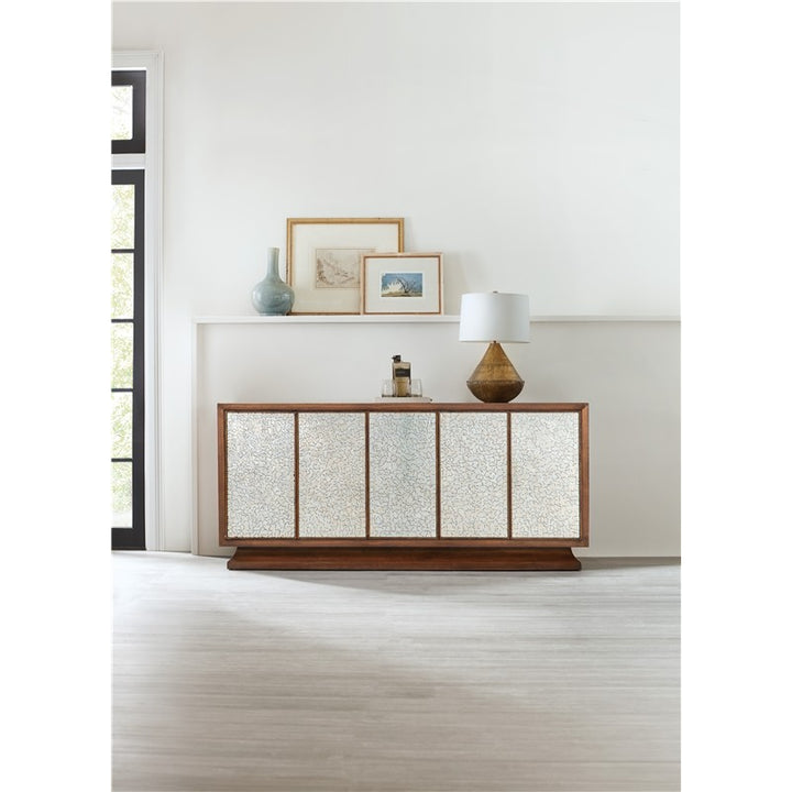 Melange - Lloyds Leopard Entertainment Credenza - Dark Brown