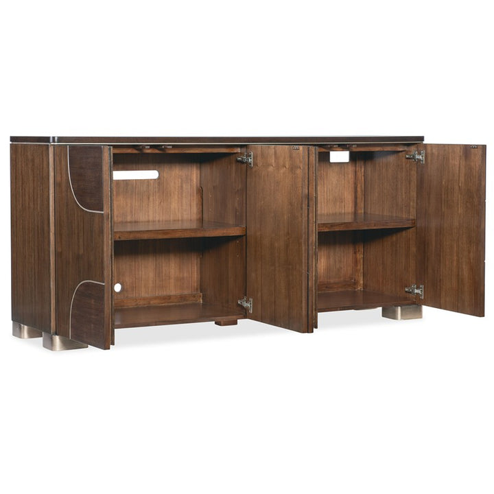 Melange - Contours Credenza - Dark Brown