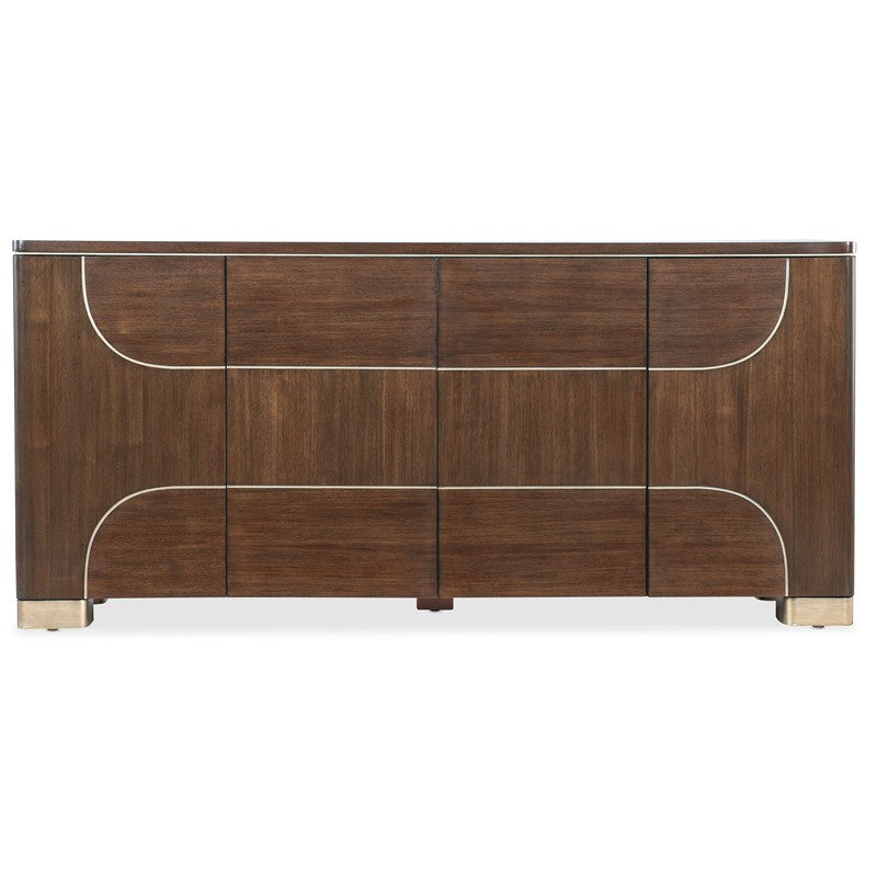 Melange - Contours Credenza - Dark Brown