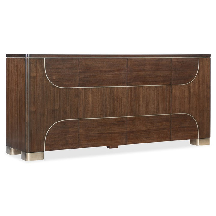 Melange - Contours Credenza - Dark Brown