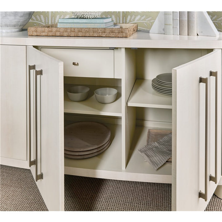 Melange - Bar None Credenza - White