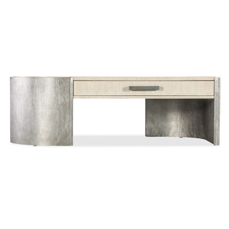 Melange - Silverfrost Cocktail Table - Pearl Silver