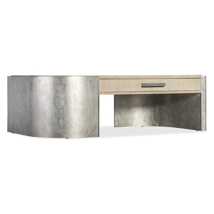 Melange - Silverfrost Cocktail Table - Pearl Silver