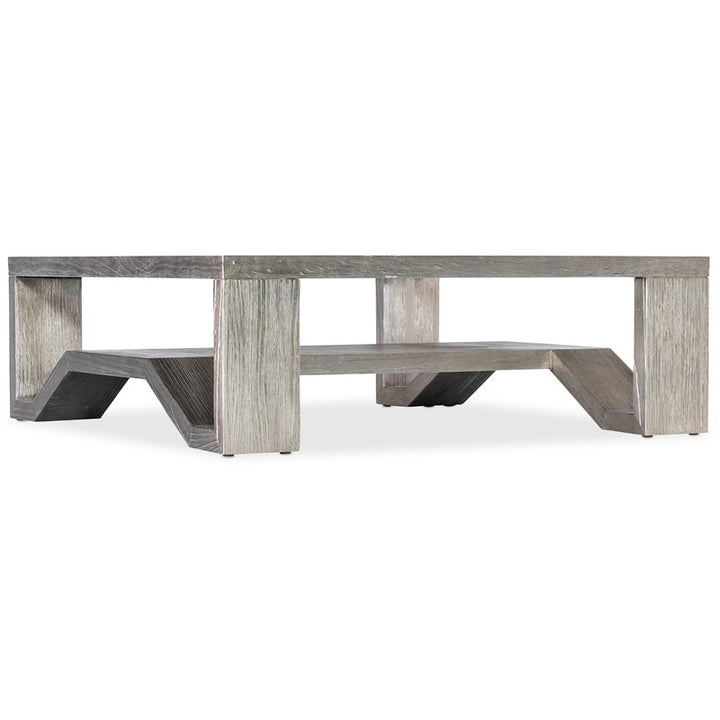 Melange - Saber Cocktail Table - Pearl Silver
