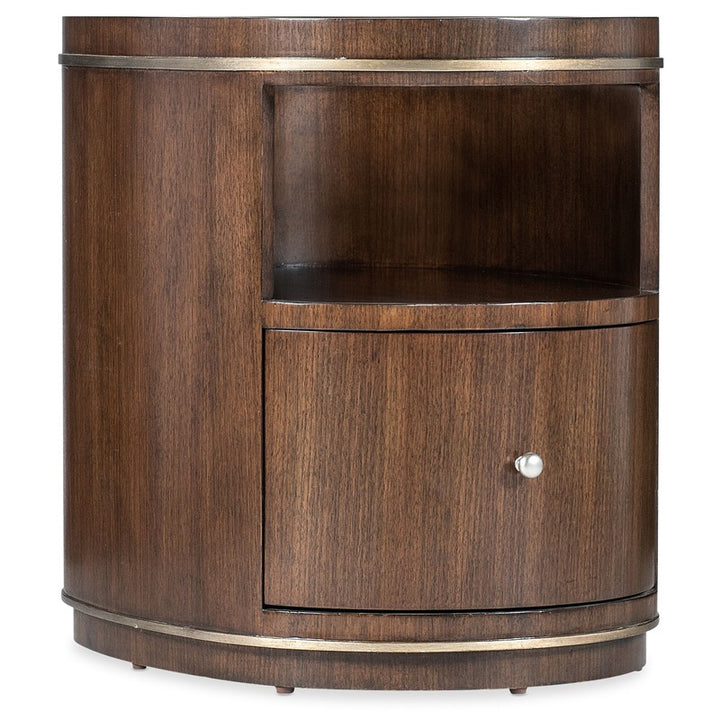 Melange - Contours Side Table - Dark Brown