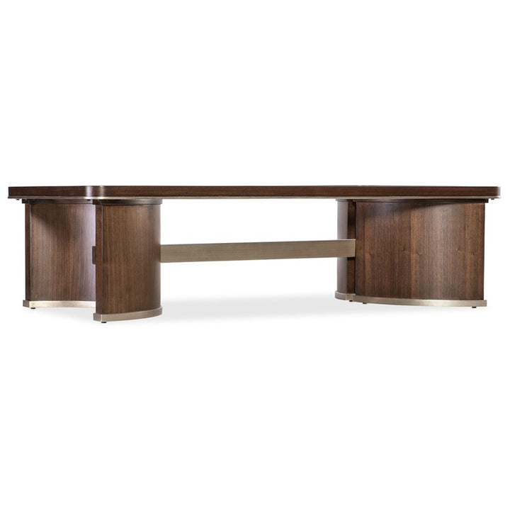Melange - Contours Cocktail Table - Dark Brown