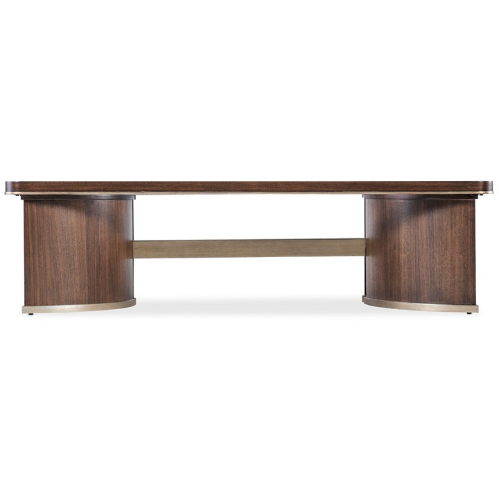 Melange - Contours Cocktail Table - Dark Brown