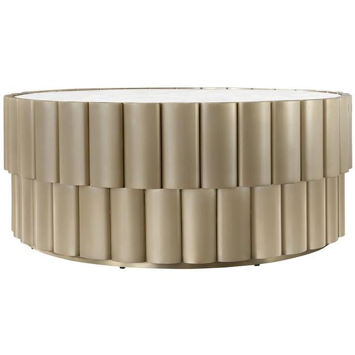 Melange - Time Flies Cocktail Table - Gold