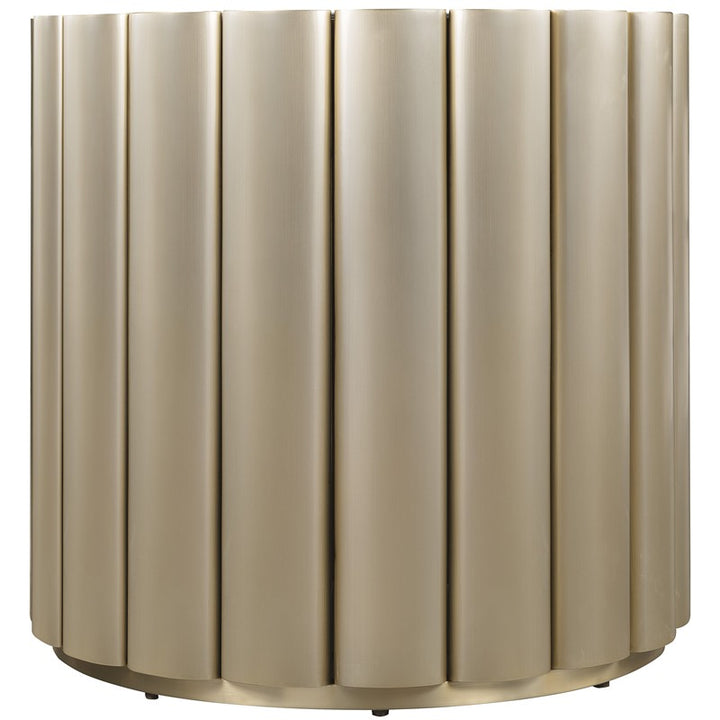 Melange - Time Flies End Table - Gold