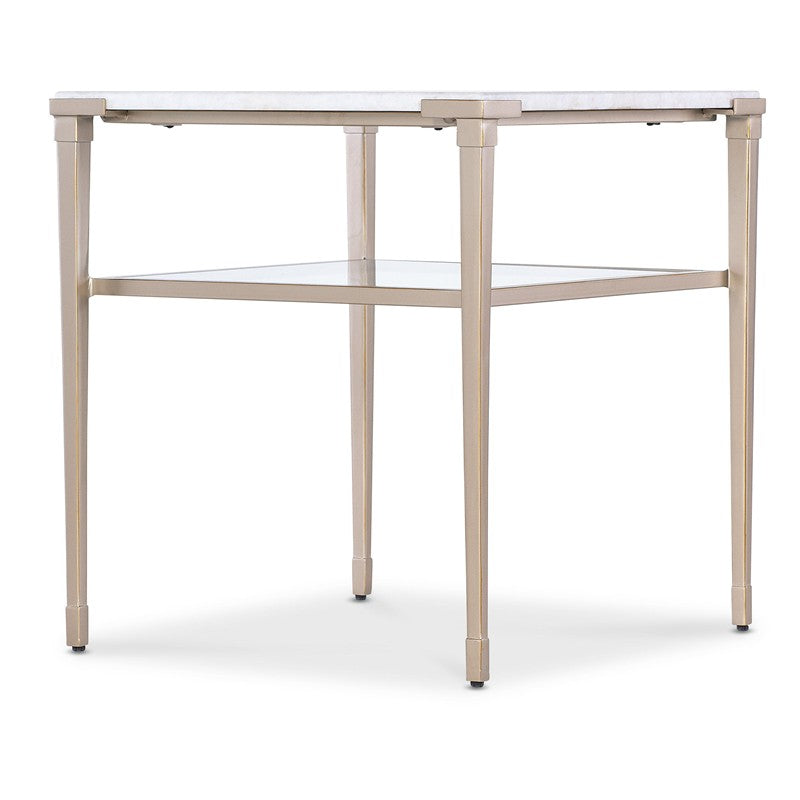 Melange - Jen End Table - Gold