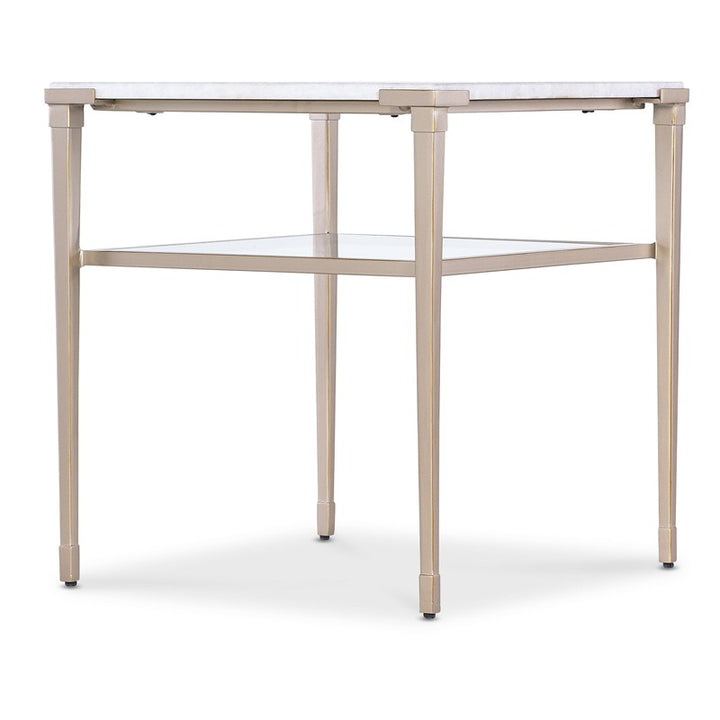 Melange - Jen End Table - Gold