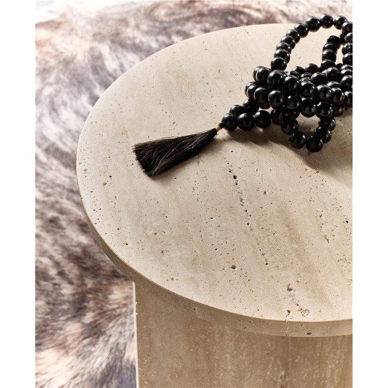 Melange - Cirque End Table - Beige