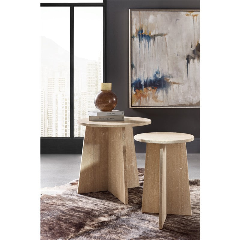 Melange - Cirque Spot Table - Beige