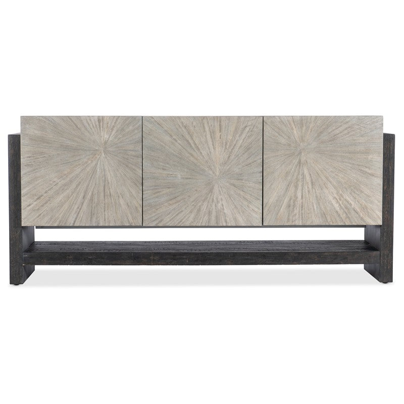 Melange - Ground Perspective Credenza - Pearl Silver