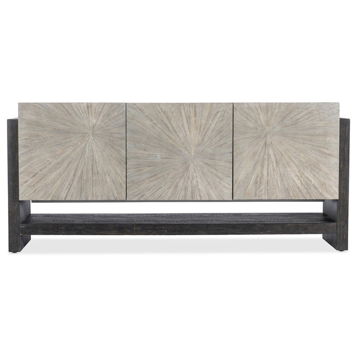 Melange - Ground Perspective Credenza - Pearl Silver