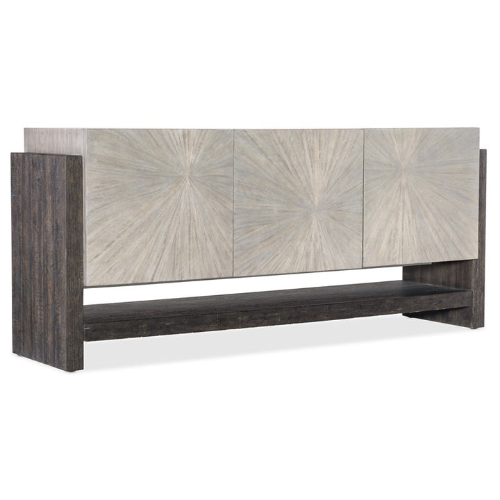 Melange - Ground Perspective Credenza - Pearl Silver