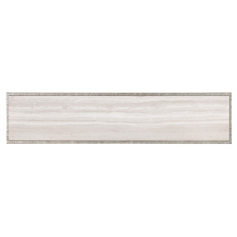 Melange - Sabre Console Table - Pearl Silver