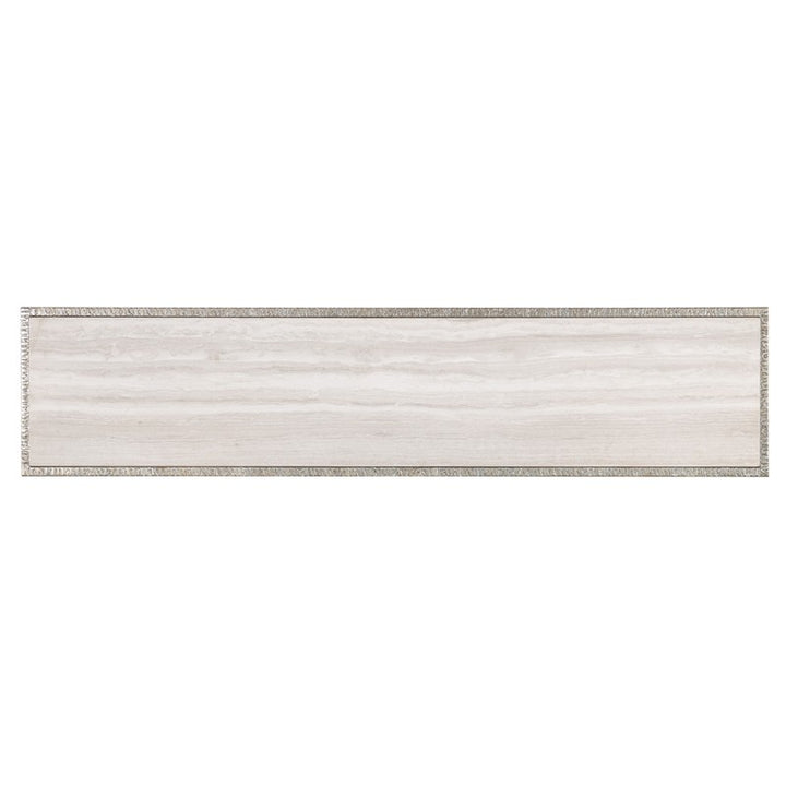 Melange - Sabre Console Table - Pearl Silver