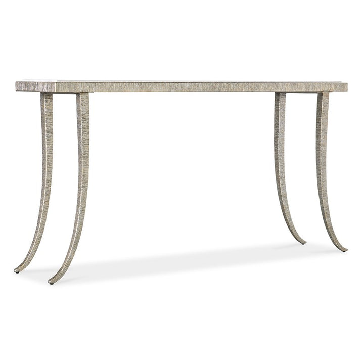 Melange - Sabre Console Table - Pearl Silver