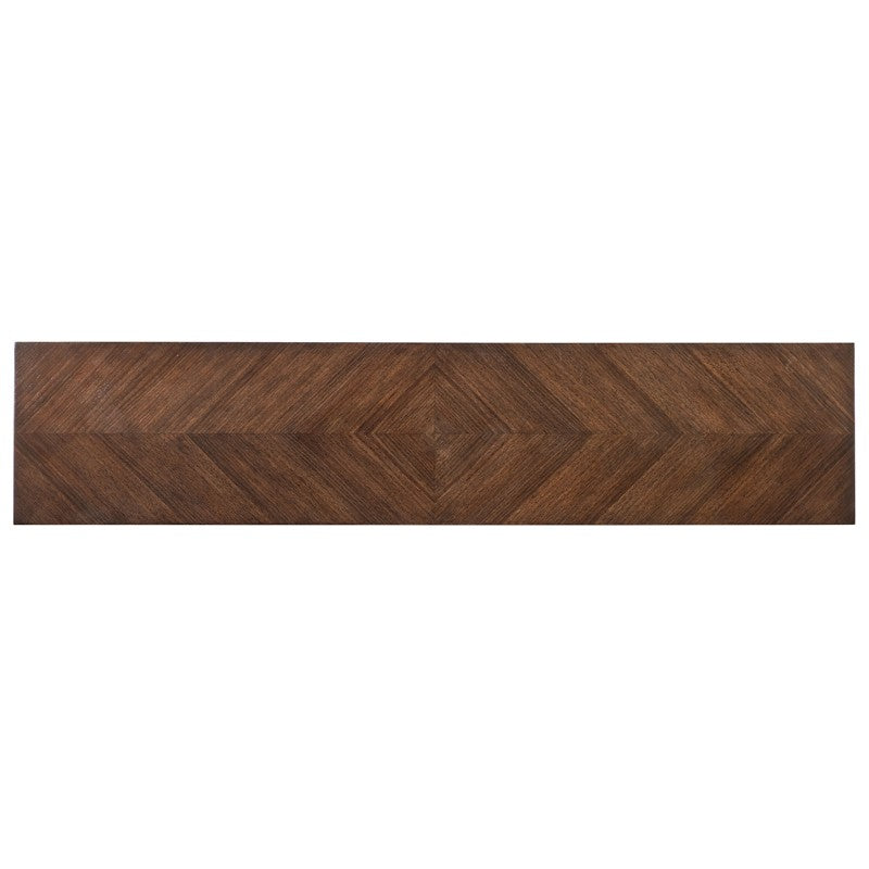 Melange - Contours Console - Dark Brown