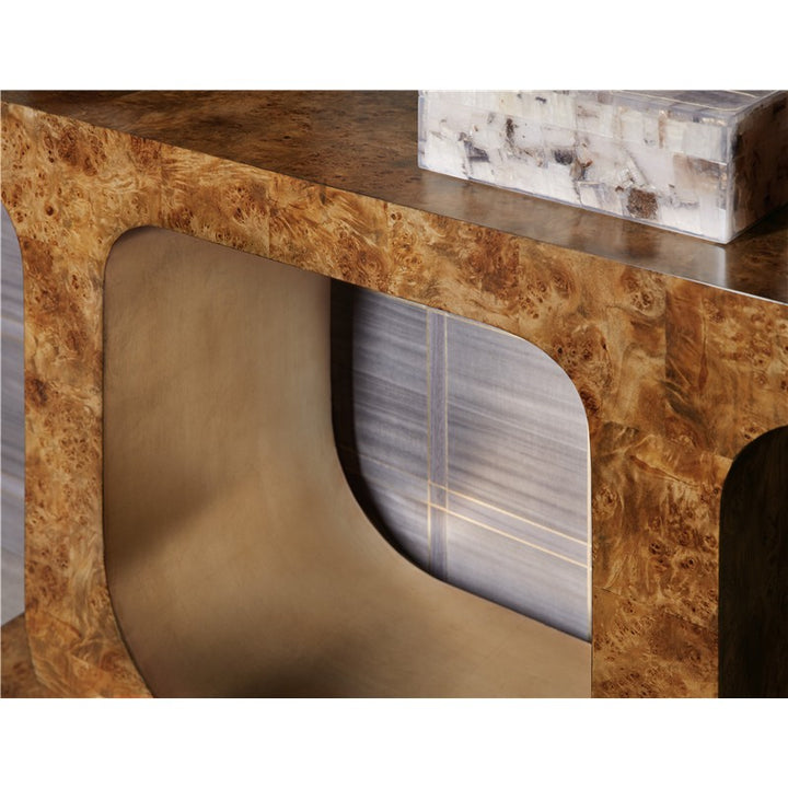 Melange - Burlesque Console Table - Light Brown
