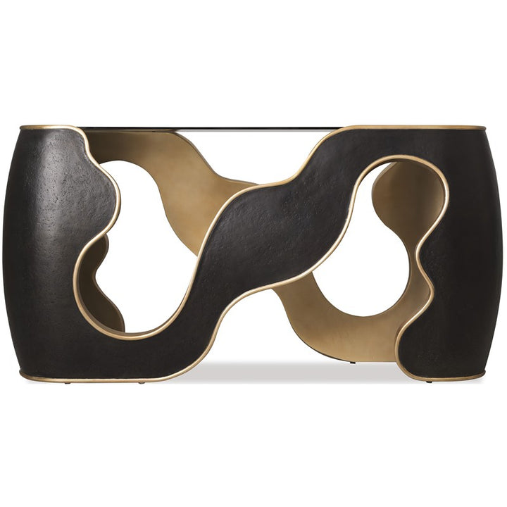 Melange - Even And Flow Console Table - Black