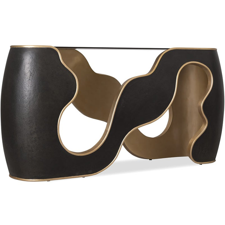Melange - Even And Flow Console Table - Black