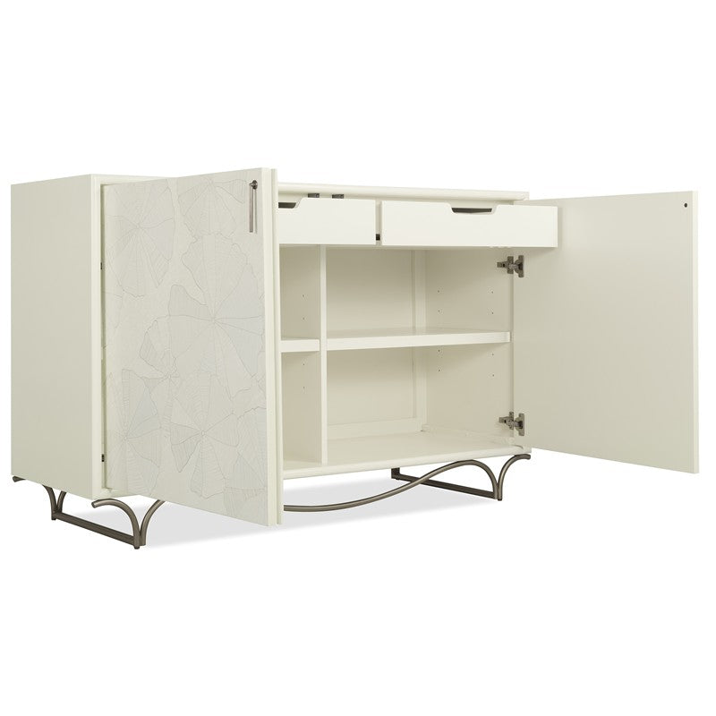Melange - White Lotus Hall Chest - White