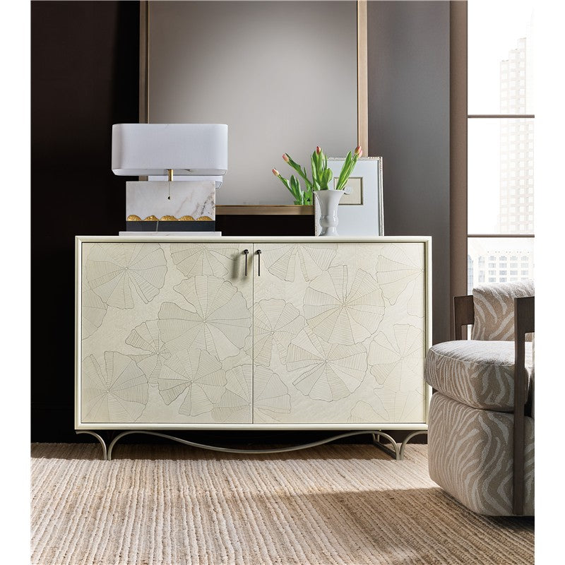 Melange - White Lotus Hall Chest - White