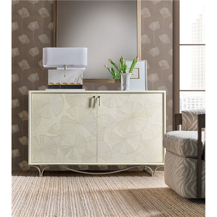 Melange - White Lotus Hall Chest - White