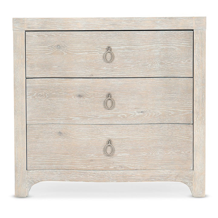 Serenity - Antigua 3-Drawer Nightstand - Beige