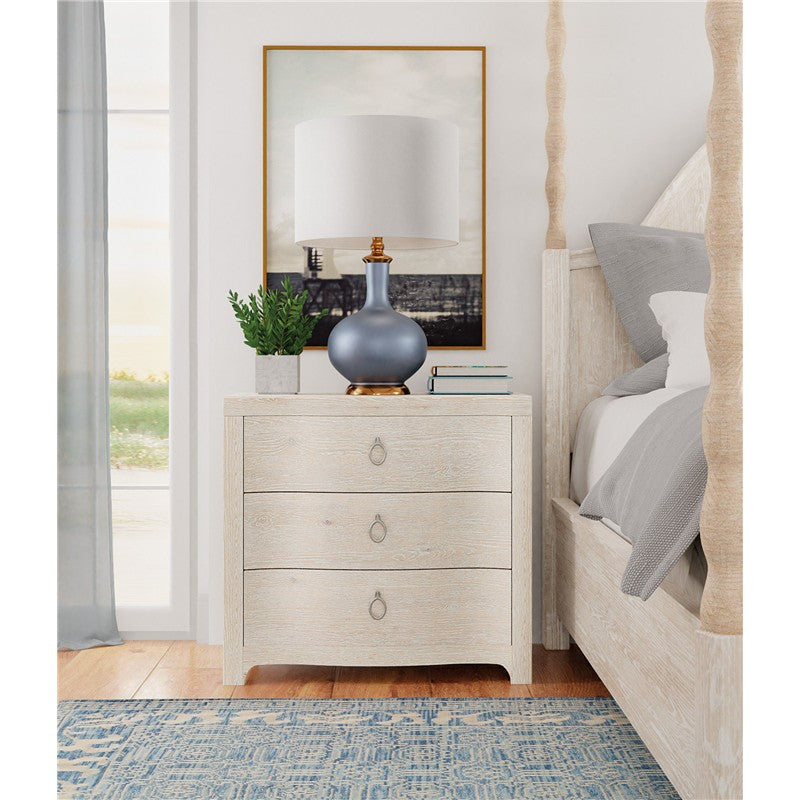 Serenity - Antigua 3-Drawer Nightstand - Beige