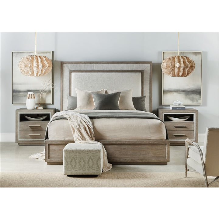 Serenity - Rookery King Upholstered Panel Bed