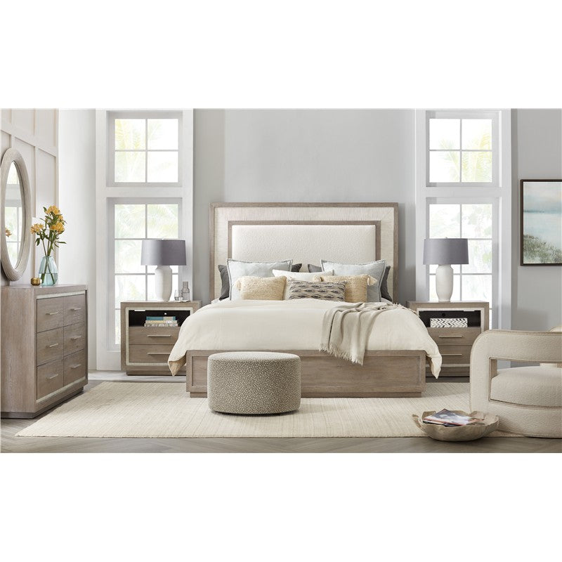 Serenity - Rookery King Upholstered Panel Bed
