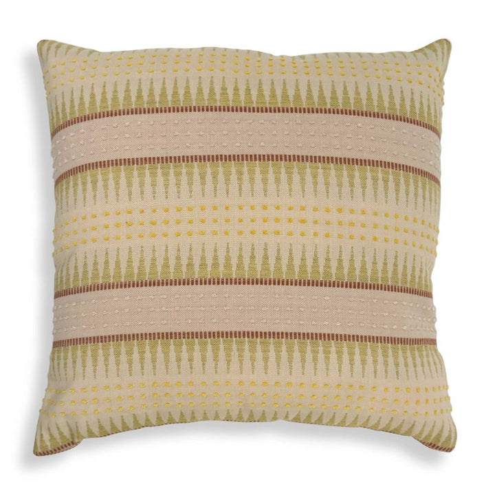 Backgammon - Petal Outdoor Pillow - Pink / Yellow