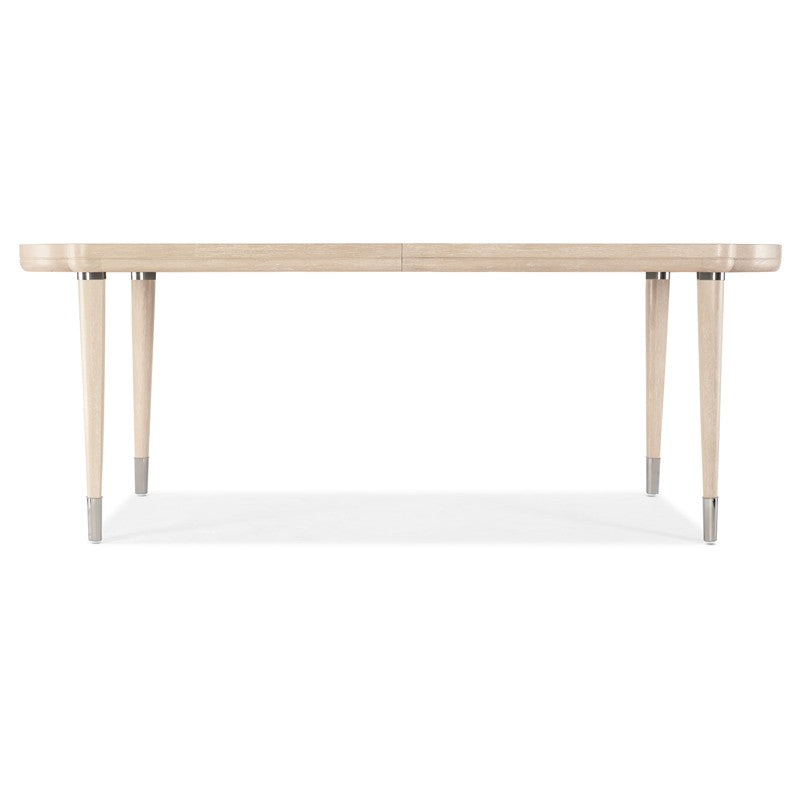 Nouveau Chic - Rectangle Dining Table With 1-22" Leaf - Light Brown