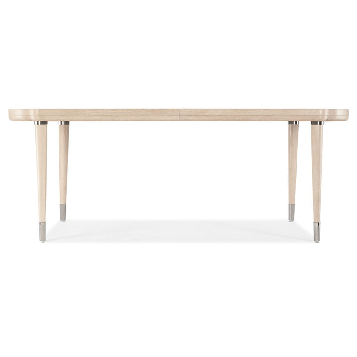 Nouveau Chic - Rectangle Dining Table With 1-22" Leaf - Light Brown