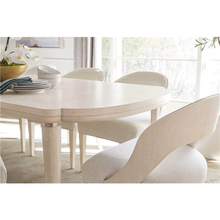 Nouveau Chic - Rectangle Dining Table With 1-22" Leaf - Light Brown