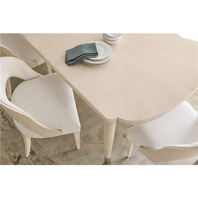 Nouveau Chic - Rectangle Dining Table With 1-22" Leaf - Light Brown