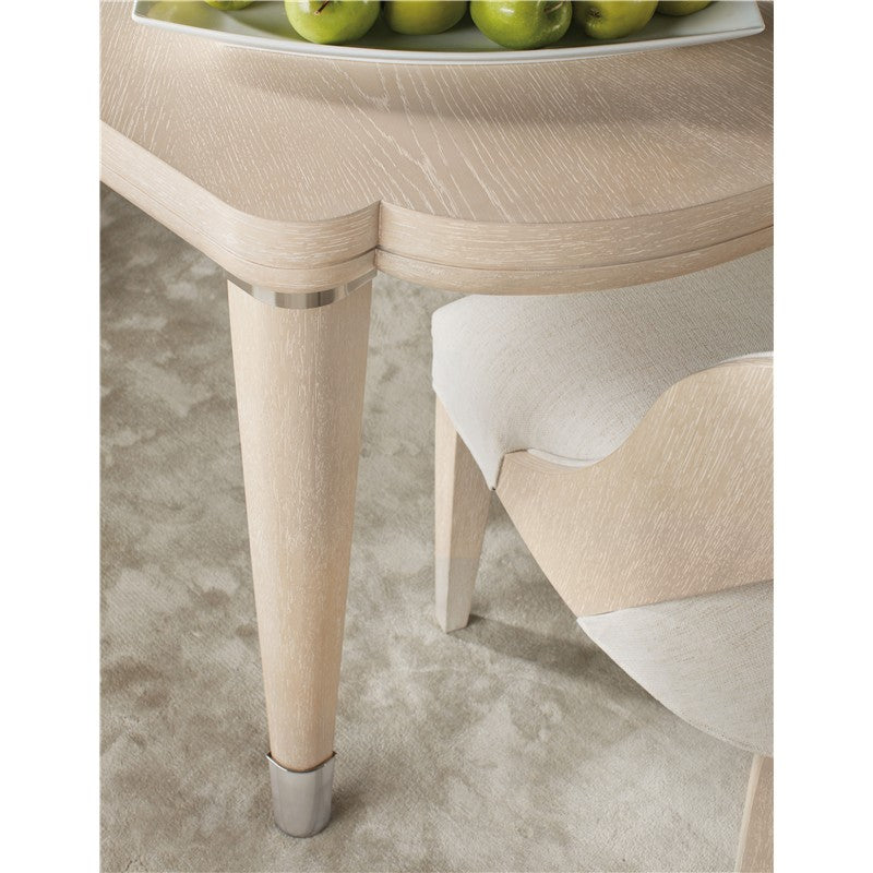 Nouveau Chic - Rectangle Dining Table With 1-22" Leaf - Light Brown