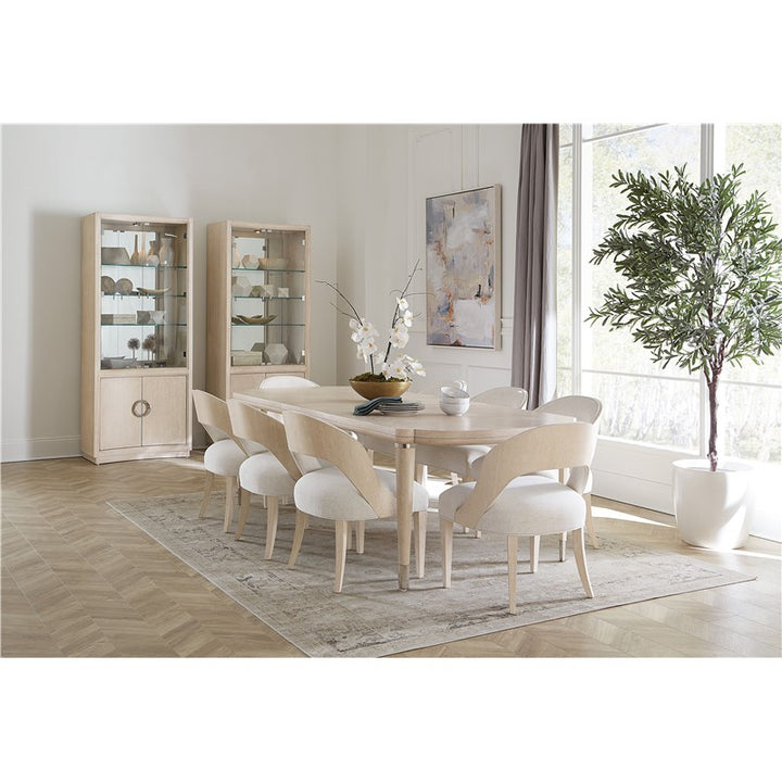 Nouveau Chic - Rectangle Dining Table With 1-22" Leaf - Light Brown