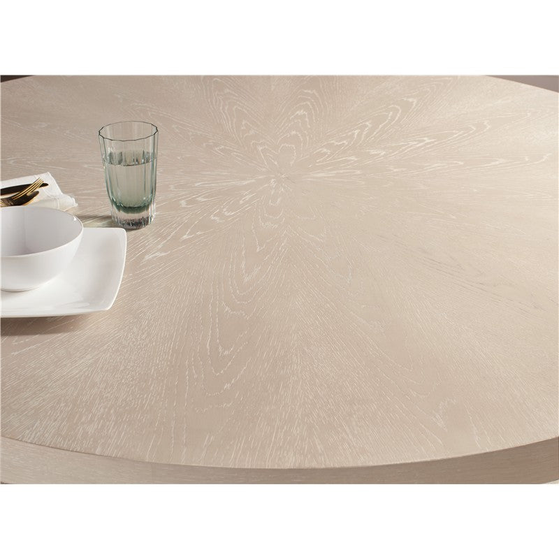 Nouveau Chic - Round Pedestal Dining Table - Light Brown