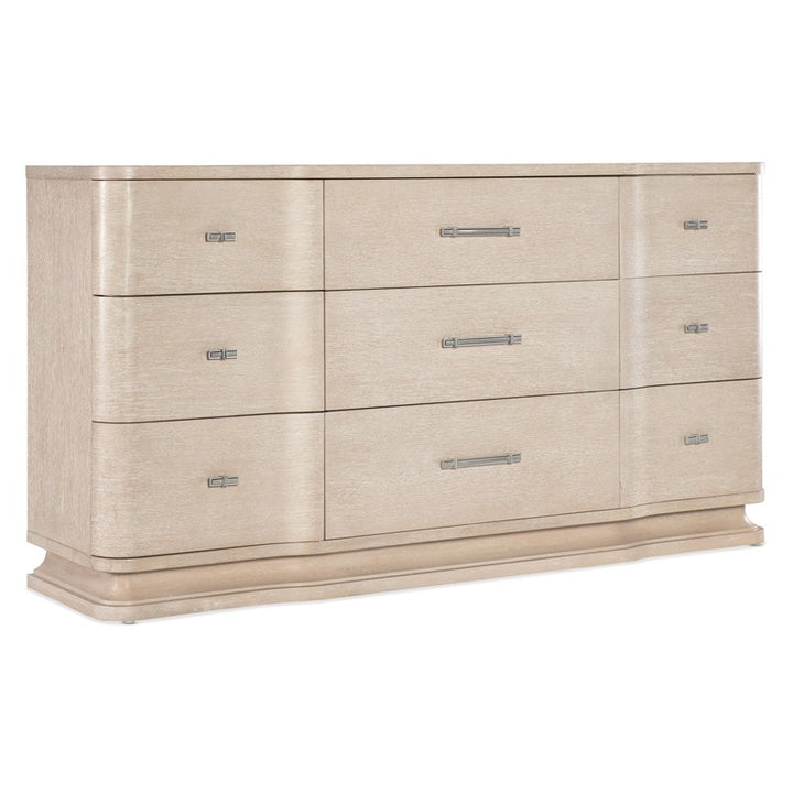 Nouveau Chic - Nine Drawer Dresser - Light Brown