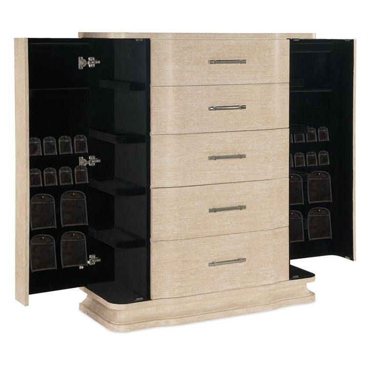 Nouveau Chic - Five Drawer Chest - Light Brown