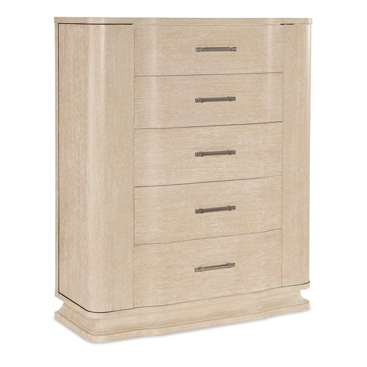 Nouveau Chic - Five Drawer Chest - Light Brown
