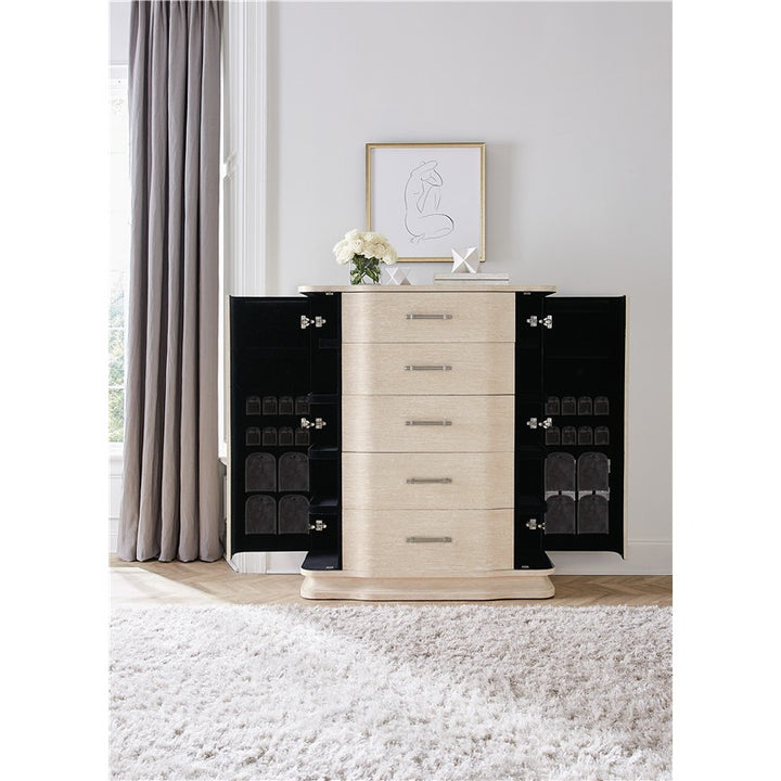 Nouveau Chic - Five Drawer Chest - Light Brown