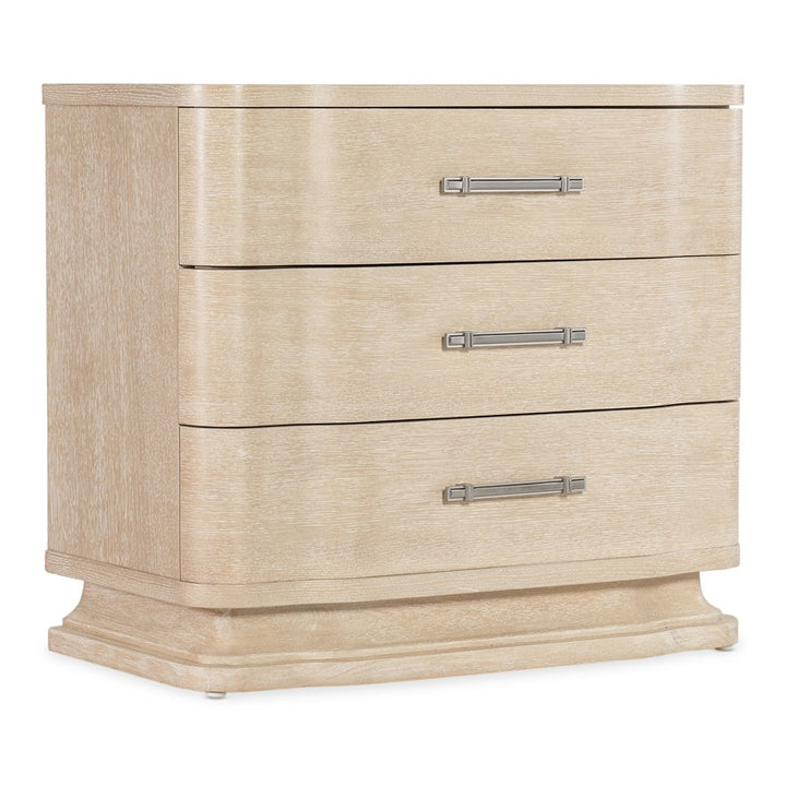 Nouveau Chic - Three Drawer Nightstand - Light Brown