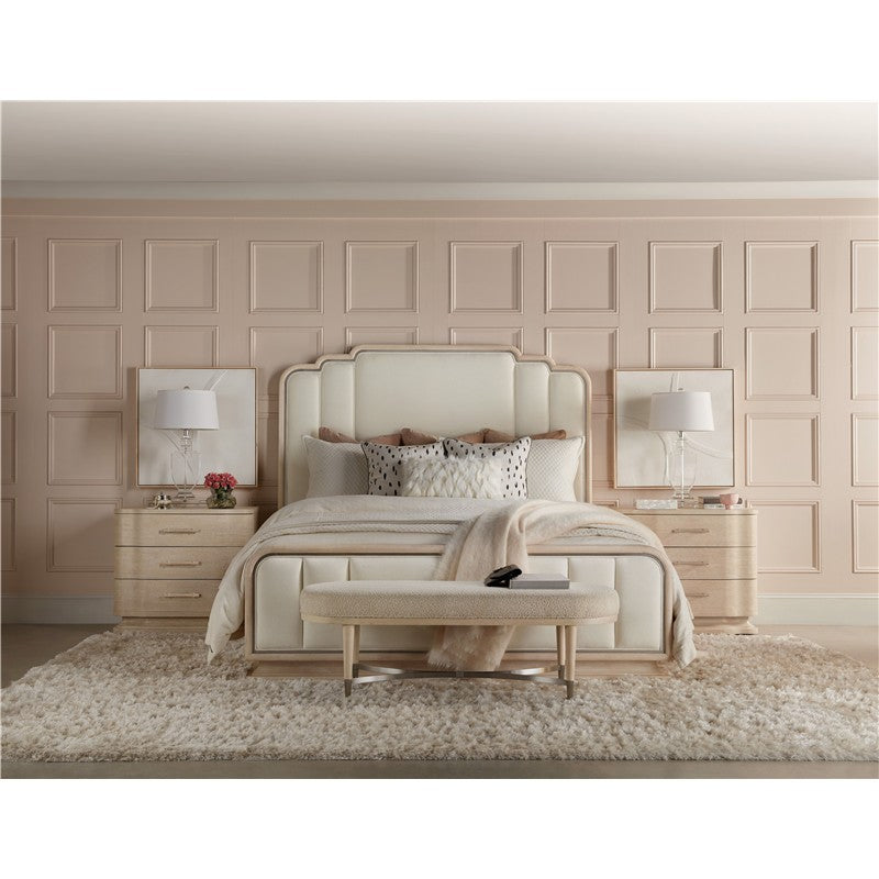 Nouveau Chic - Three Drawer Nightstand - Light Brown
