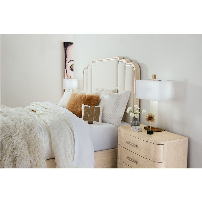 Nouveau Chic - Three Drawer Nightstand - Light Brown